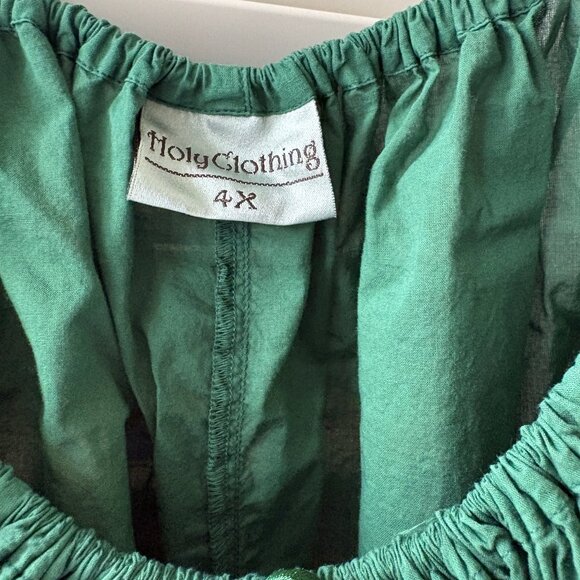 Holy Clothing Liesl Tunic in Green Jade - Picture 2 of 3